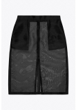 SHEER PENCIL SKIRT IN SILK