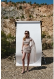 DRAPED BODYCON MINI DRESS