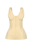 CELESTIAL YELLOW CORSET TOP