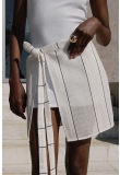 WHITE PAREO SKIRT
