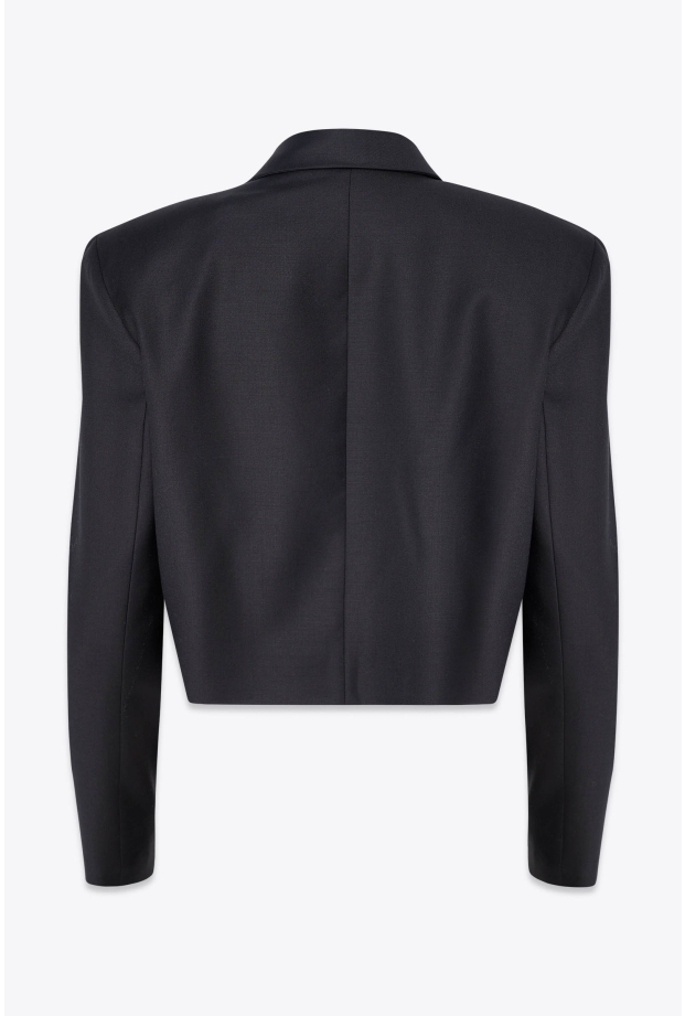 Product Image: CROPPED SINGLE BREASTED JACKET IN EXTRA FINE WOOL