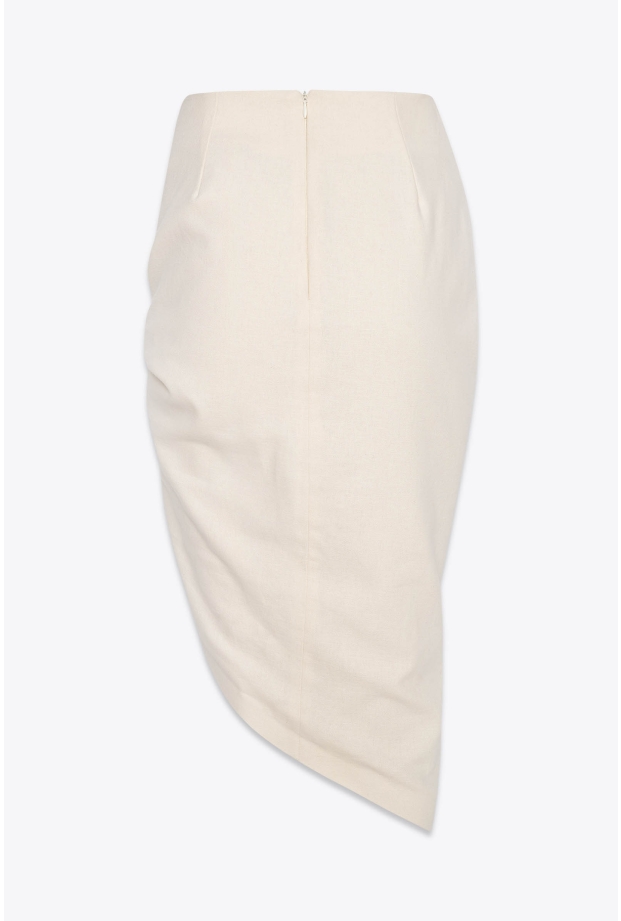 Product Image: ASSYMETRICAL PENCIL SKIRT WITH PINTUCK FRONT DETAIL