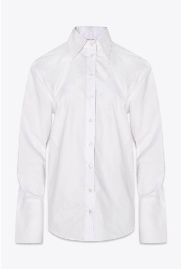 Product Image: OPEN BACK COTTON SHIRT WHITE