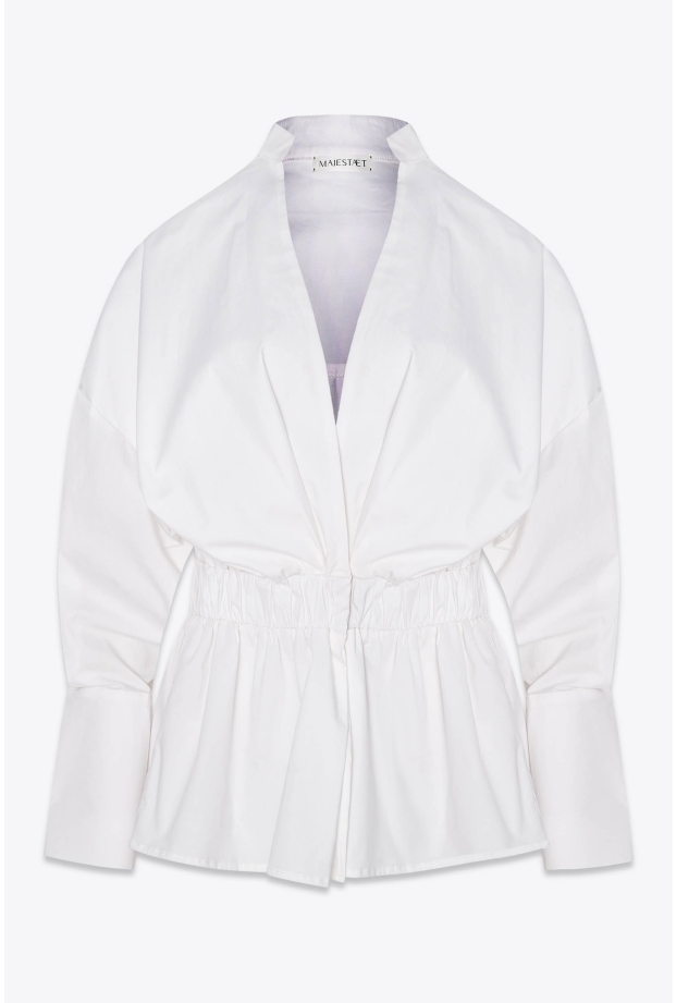 Product Image: COTTON SHIRT WITH GATHERED WAIST