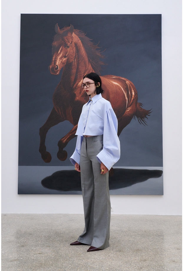 Product Image: SILVER GREY EVAZE TROUSERS