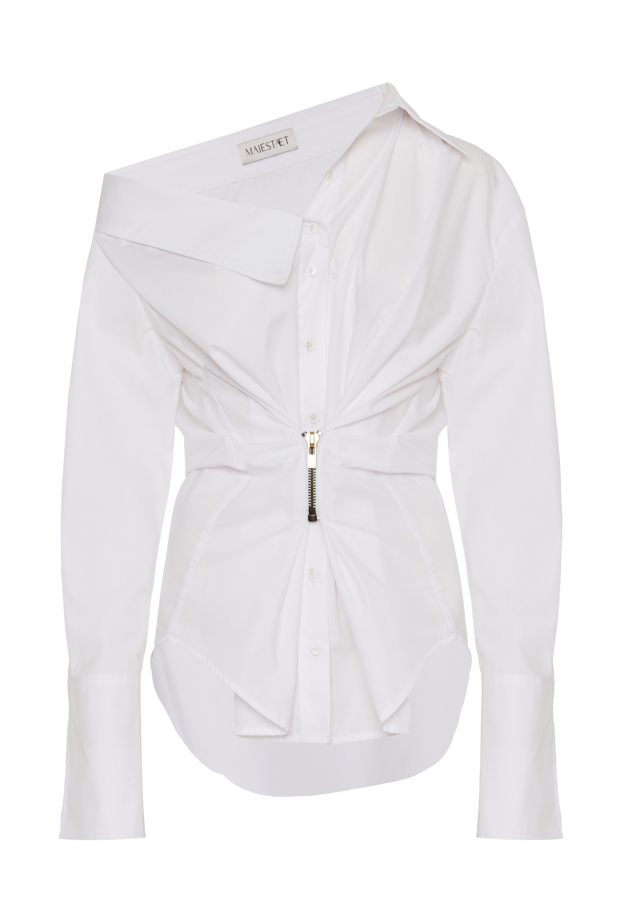 Product Image: ASYMMETRICAL SHIRT WITH ZIP