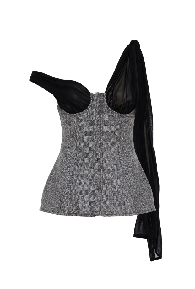 Product Image: GREY WOOL CORSET TOP