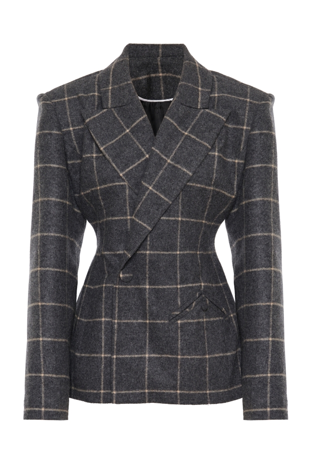 Product Image: CHECKED HOURGLASS BLAZER