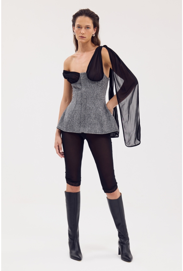 Product Image: GREY WOOL CORSET TOP