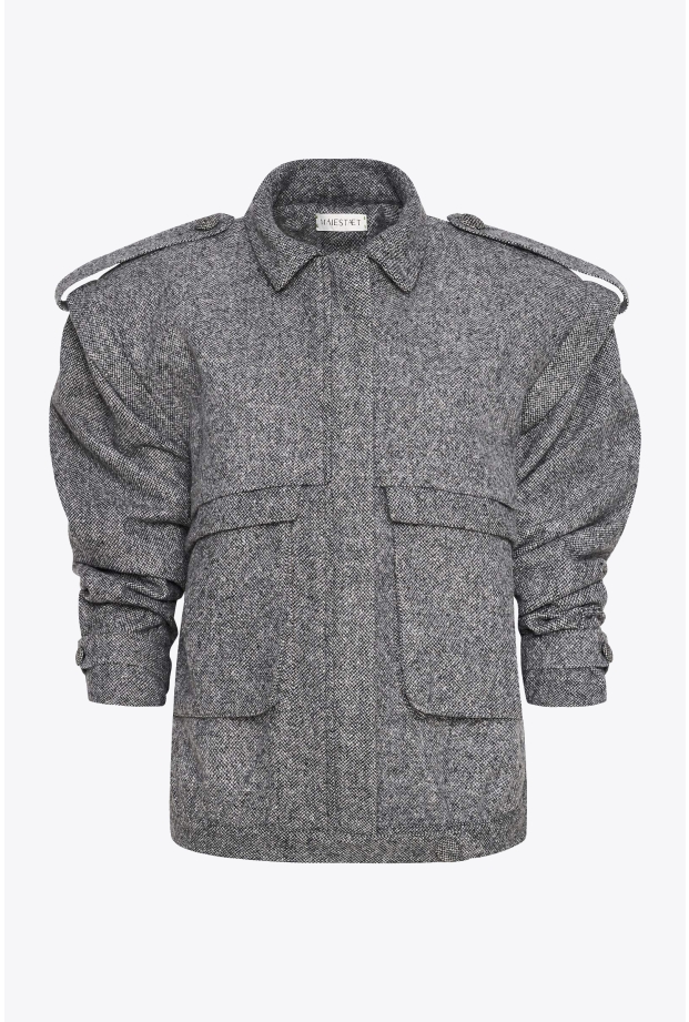 Product Image: OVERSIZED BOMBER JACKET IN WOOL