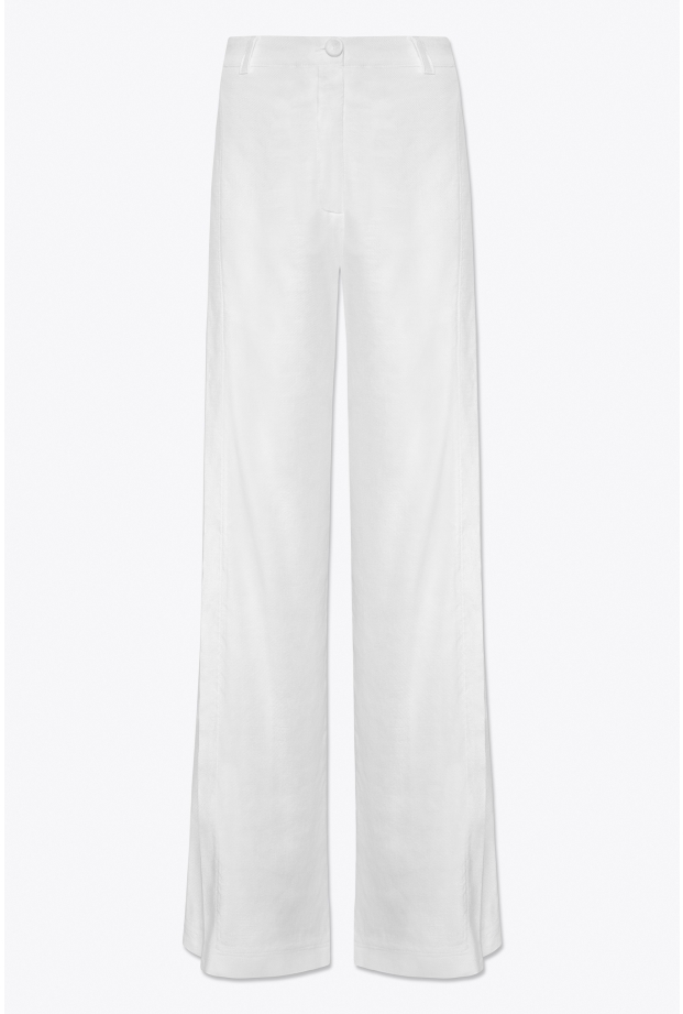 Product Image: WRAP-DETAIL WIDE LEG PANTS IN LINEN