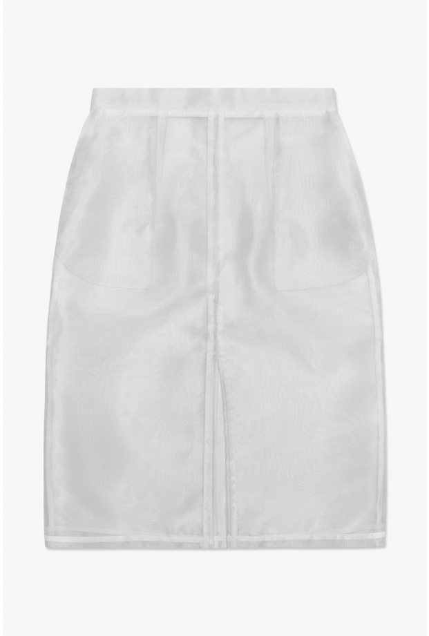 Product Image: SHEER PENCIL SKIRT IN SILK