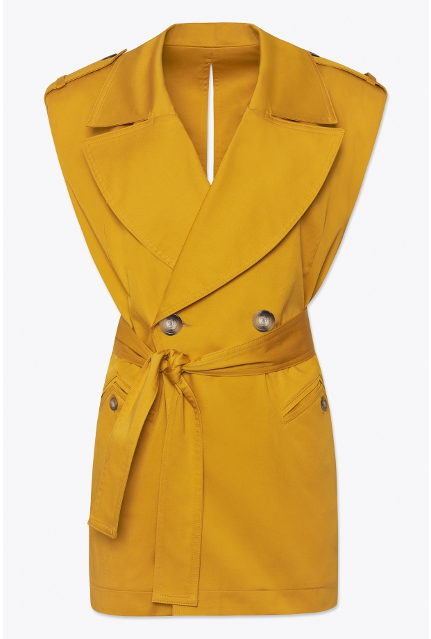 Product Image: SAFARI MINI DRESS IN HONEY YELLOW