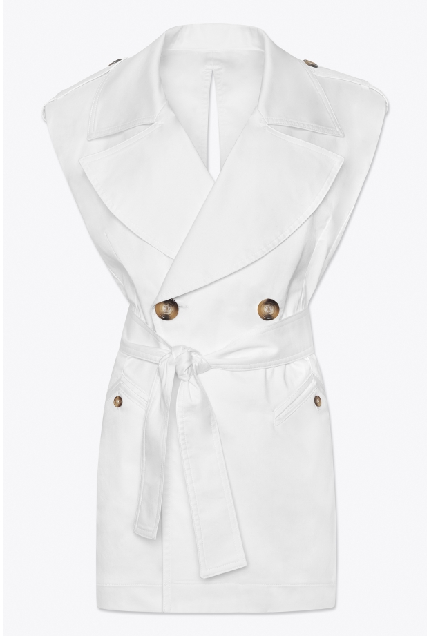 Product Image: SAFARI MINI DRESS IN WHITE
