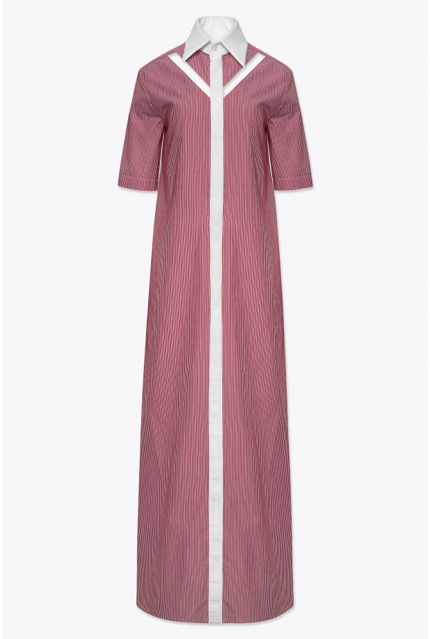 Product Image: LONG DRESS IN STRIPED COTTON POPPLIN