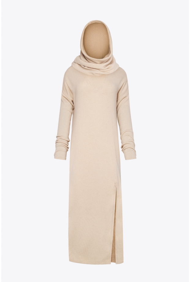 Product Image: TURTLENECK SWEATER DRESS IN CASHMERE IN BEIGE