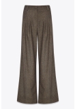 OVERSIZED PANTS IN HERRINGBONE WOOL WITH TWO MAJESTAET SIGNATURE POCKETS