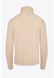 CABLE-KNIT TURTLENECK SWEATER IN CASHMERE