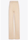 CABLE-KNIT SWEATER PANTS IN CASHMERE