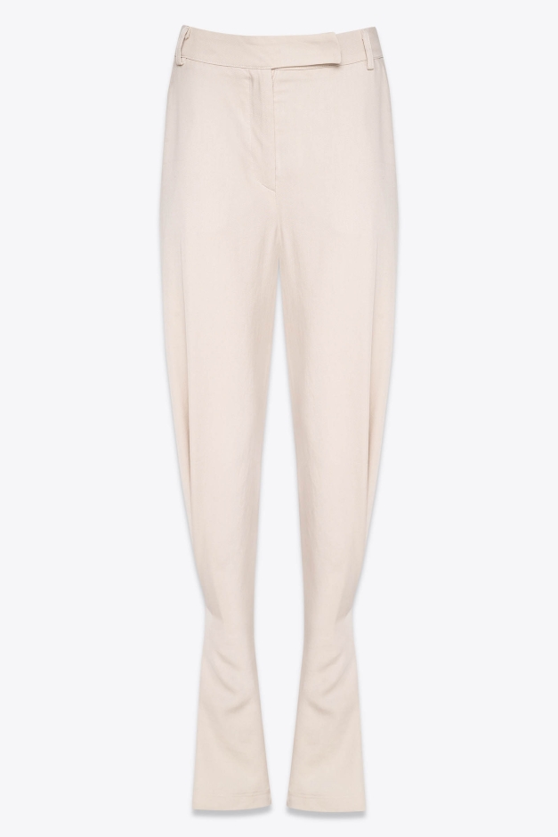 PINTUCK DETAIL FLARED PANTS