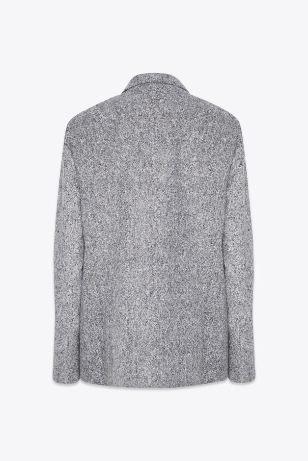 DOUBLE BREASTED JACKET IN WOOL WITH TWO MAJESTAET SIGNATURE POCKETS