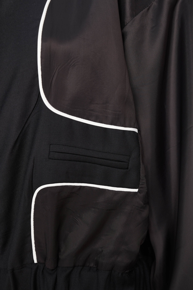 CROPPED BOMBER JACKET EXTRA FINE WOOL
