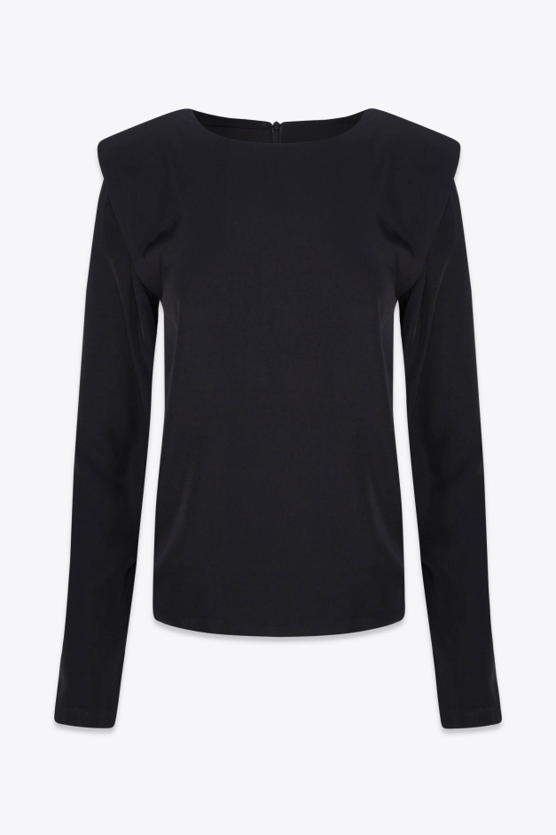 STRONG SHOULDER TOP BLACK