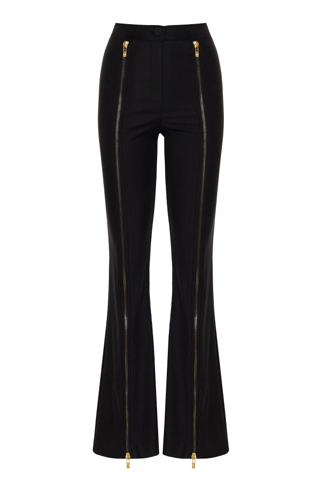 HIGH WAISTED ZIPPED TROUSER