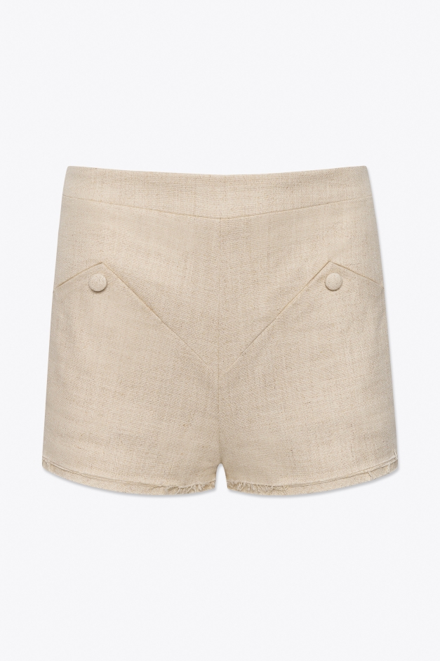 LINEN MINI SHORTS