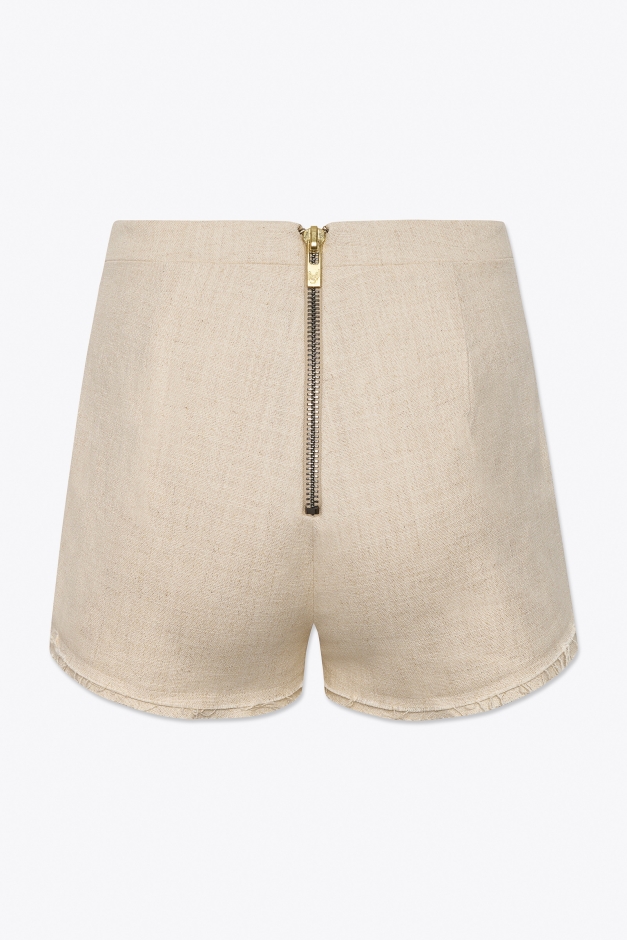 LINEN MINI SHORTS