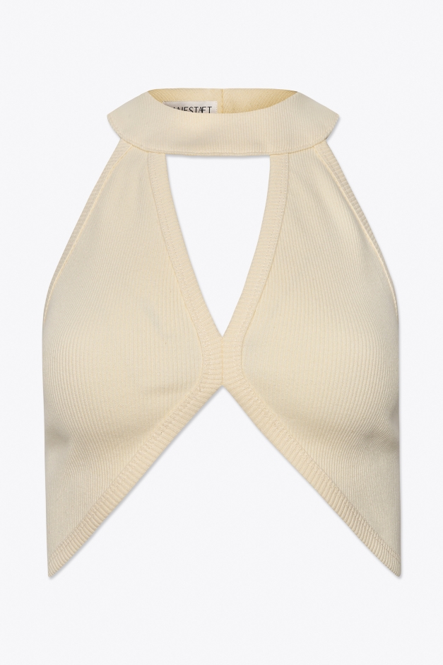 TANK TOP IN RIBBED COTTON