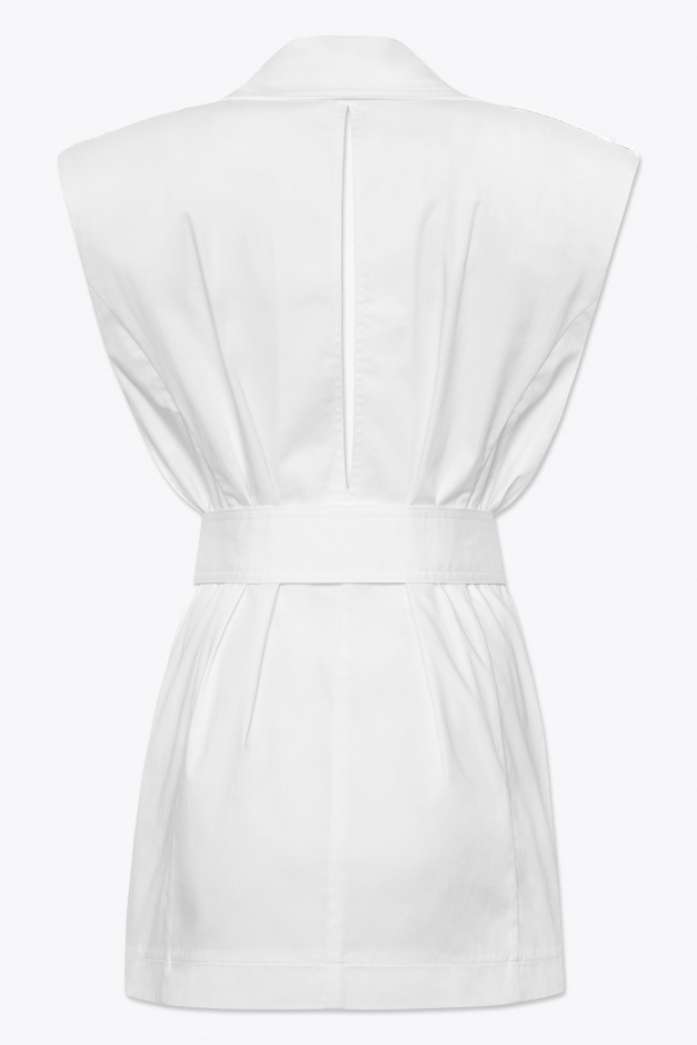 SAFARI MINI DRESS IN WHITE