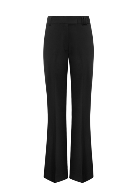 BLACK EVAZE TROUSERS