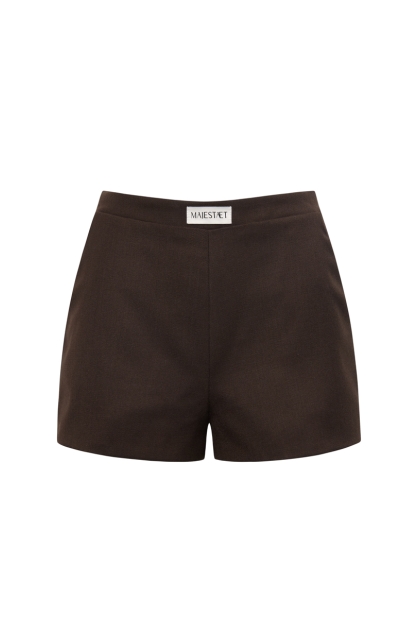 COCOA POWDER TAILORED SHORTS