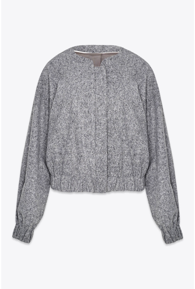 Product Image: CROPPED BOMBER JACKET IN WOOL