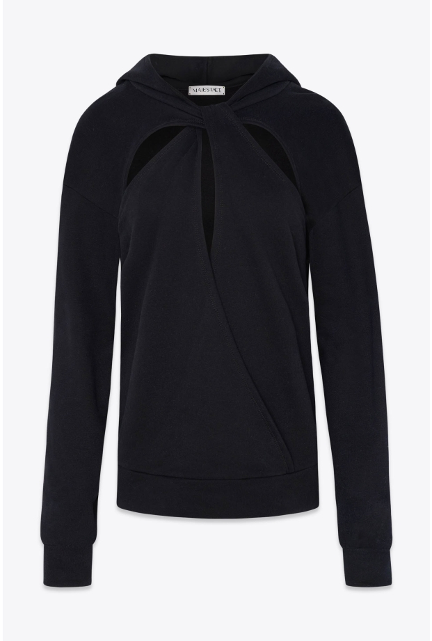 Product Image: CUT-OUT HOODED SWEATER