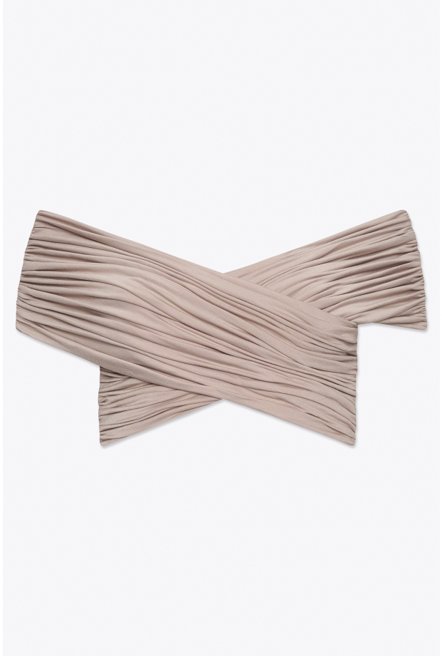 Product Image: DRAPED BODYCON TOP IN BAMBOO