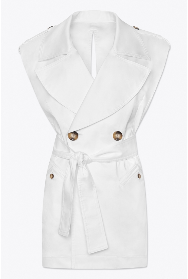 Product Image: SAFARI MINI DRESS IN WHITE