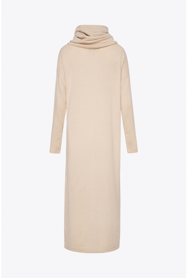 Product Image: TURTLENECK SWEATER DRESS IN CASHMERE IN BEIGE